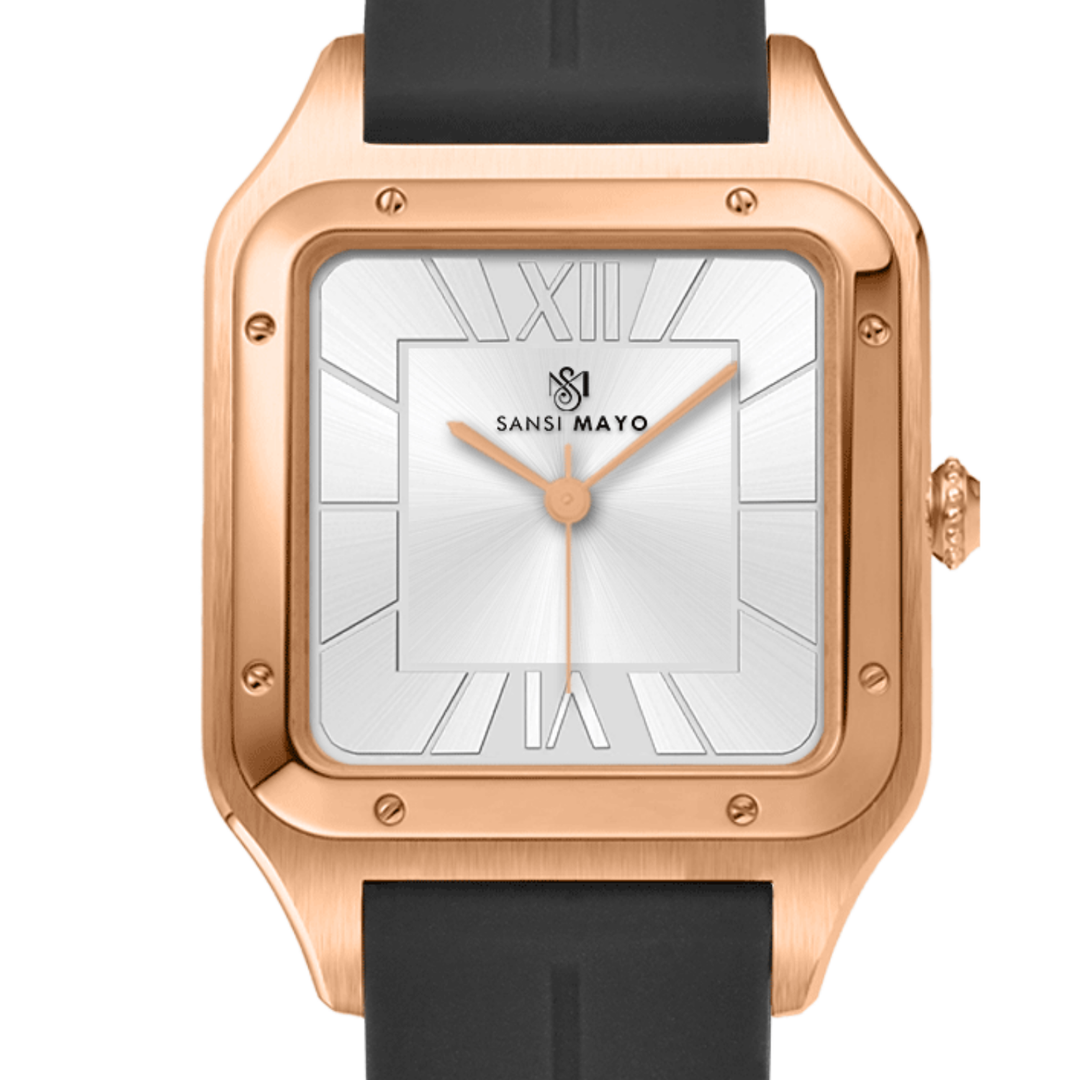 Arctic White Square Analog