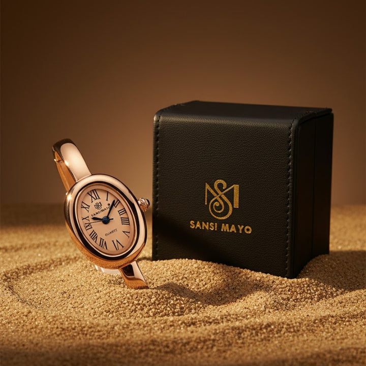 Sansi Mayo Minari Watch — Full Rose Gold Stainless Steel (Rose Gold Dial)