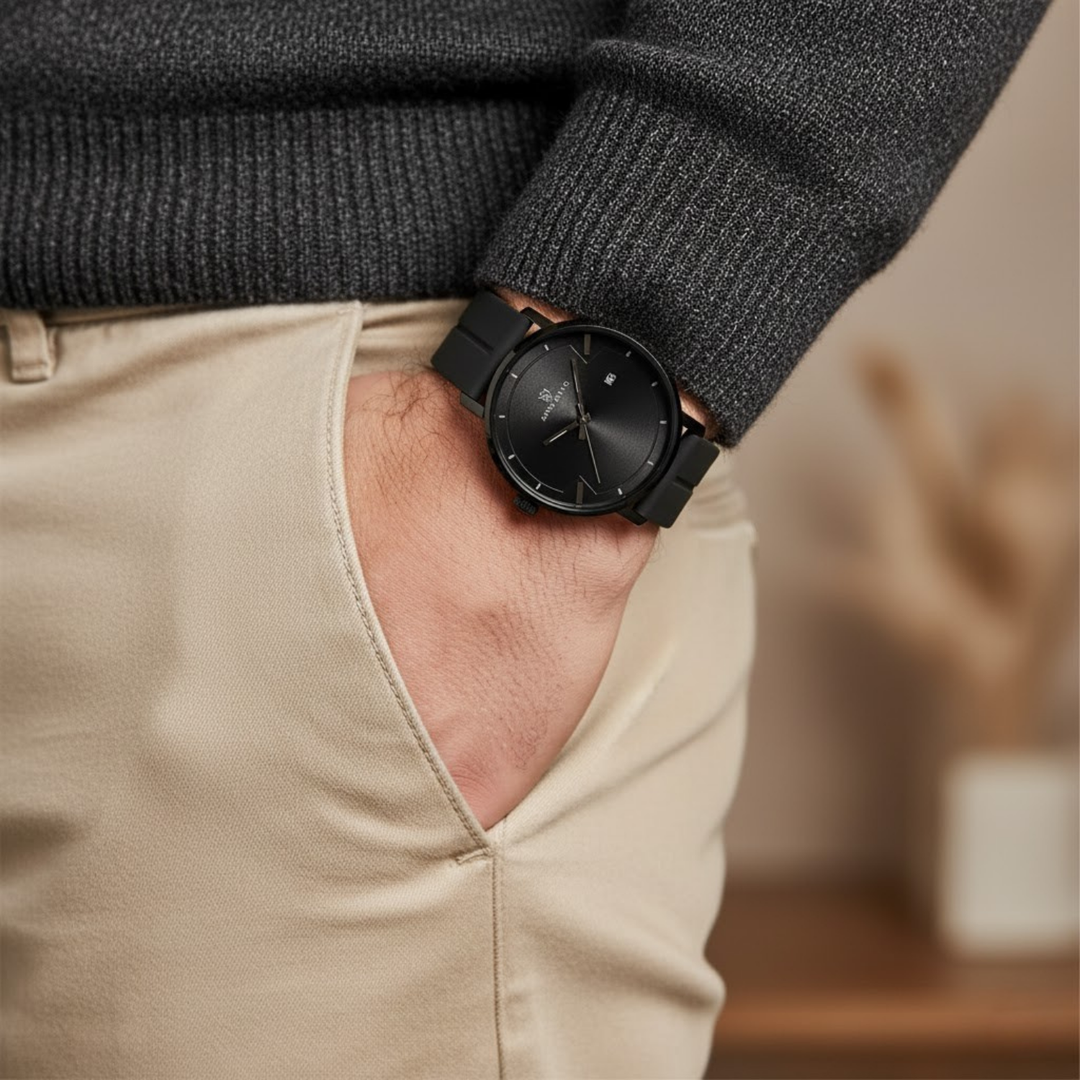 Onyx Black Magnetic Lock Analog