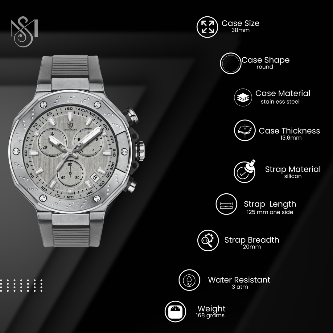 Men's Watch — Romano Grey Dial Edition