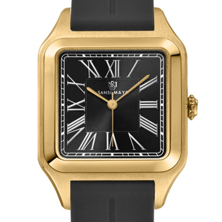 Obsidian Black Square Analog