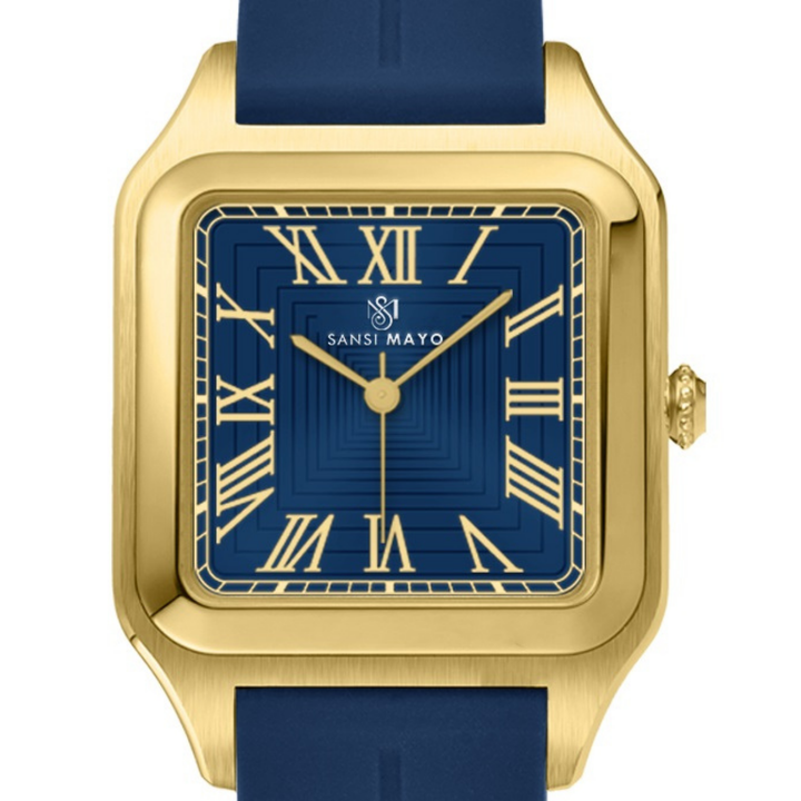 Azure Blue Square Magnetic Analog