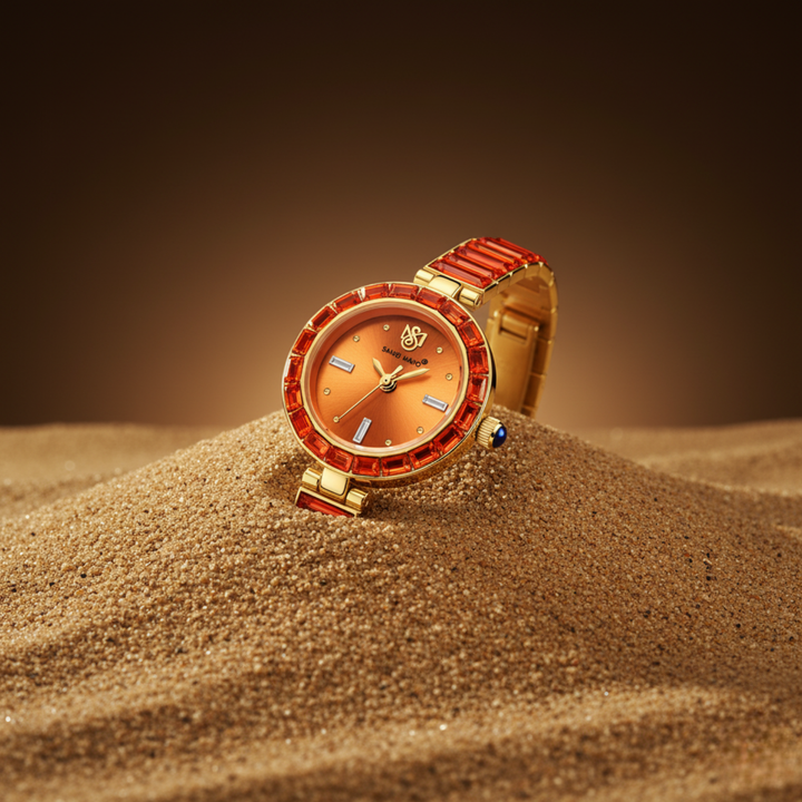 Egyptian Stone Gold Orange Women’s Watch