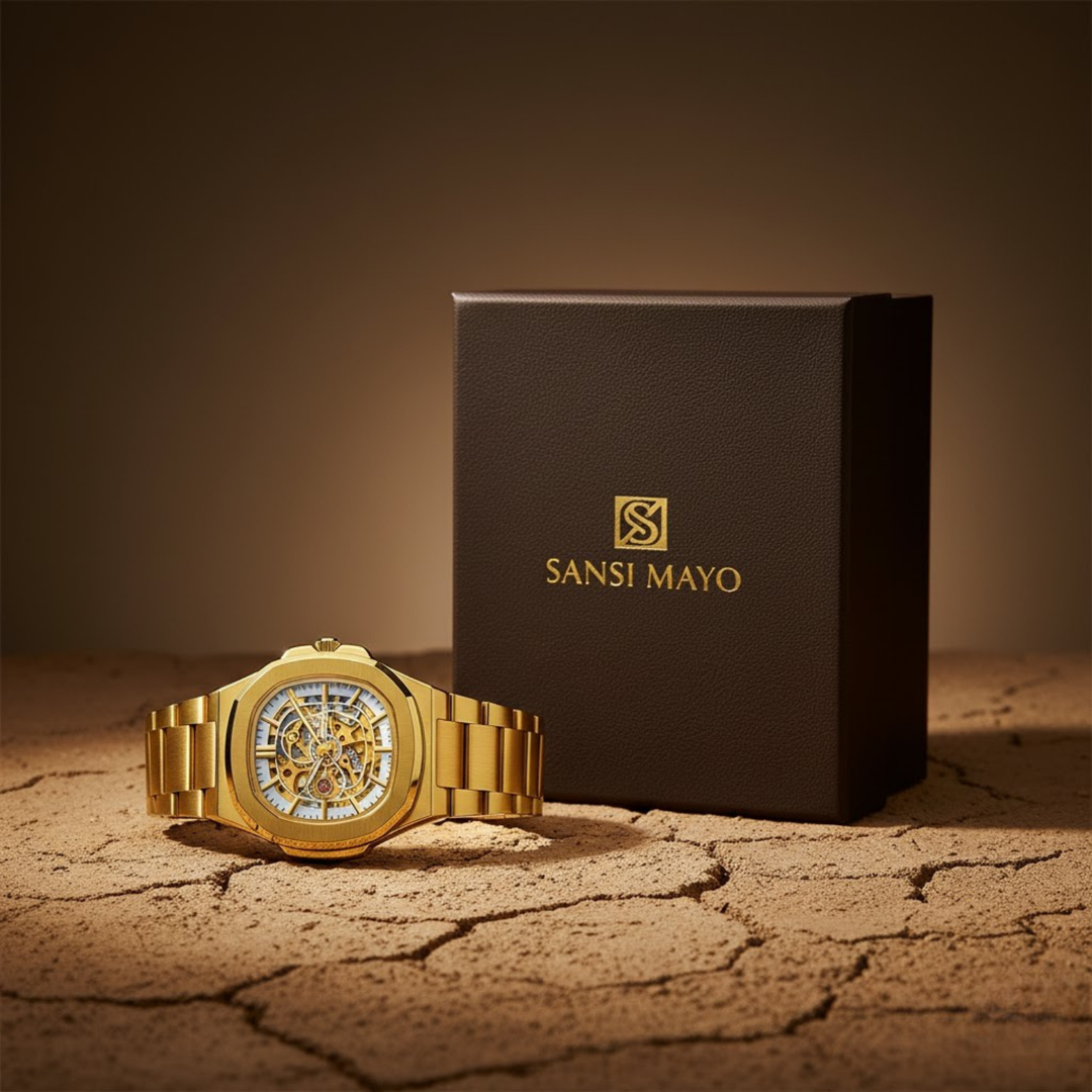 Gold White Automatic