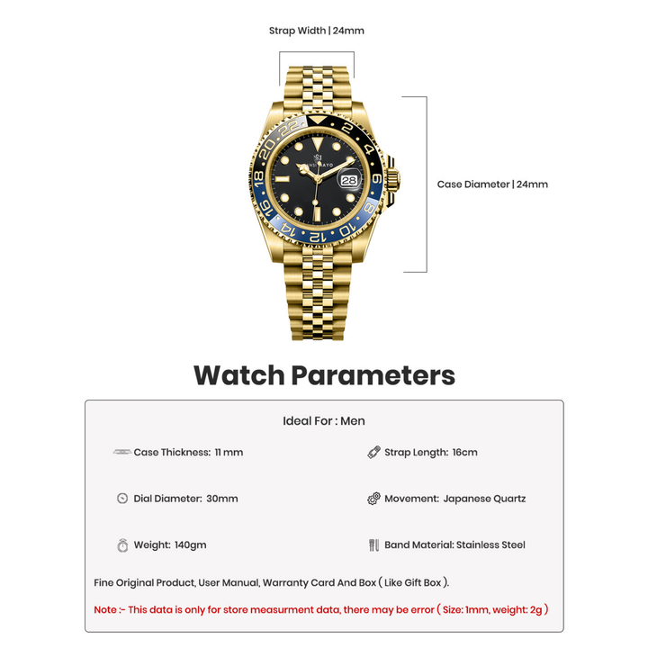 Onyx Black Gold Analog