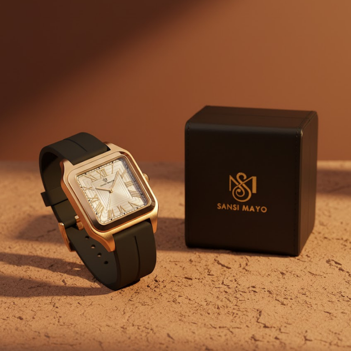 Pearl White Square Magnetic Analog