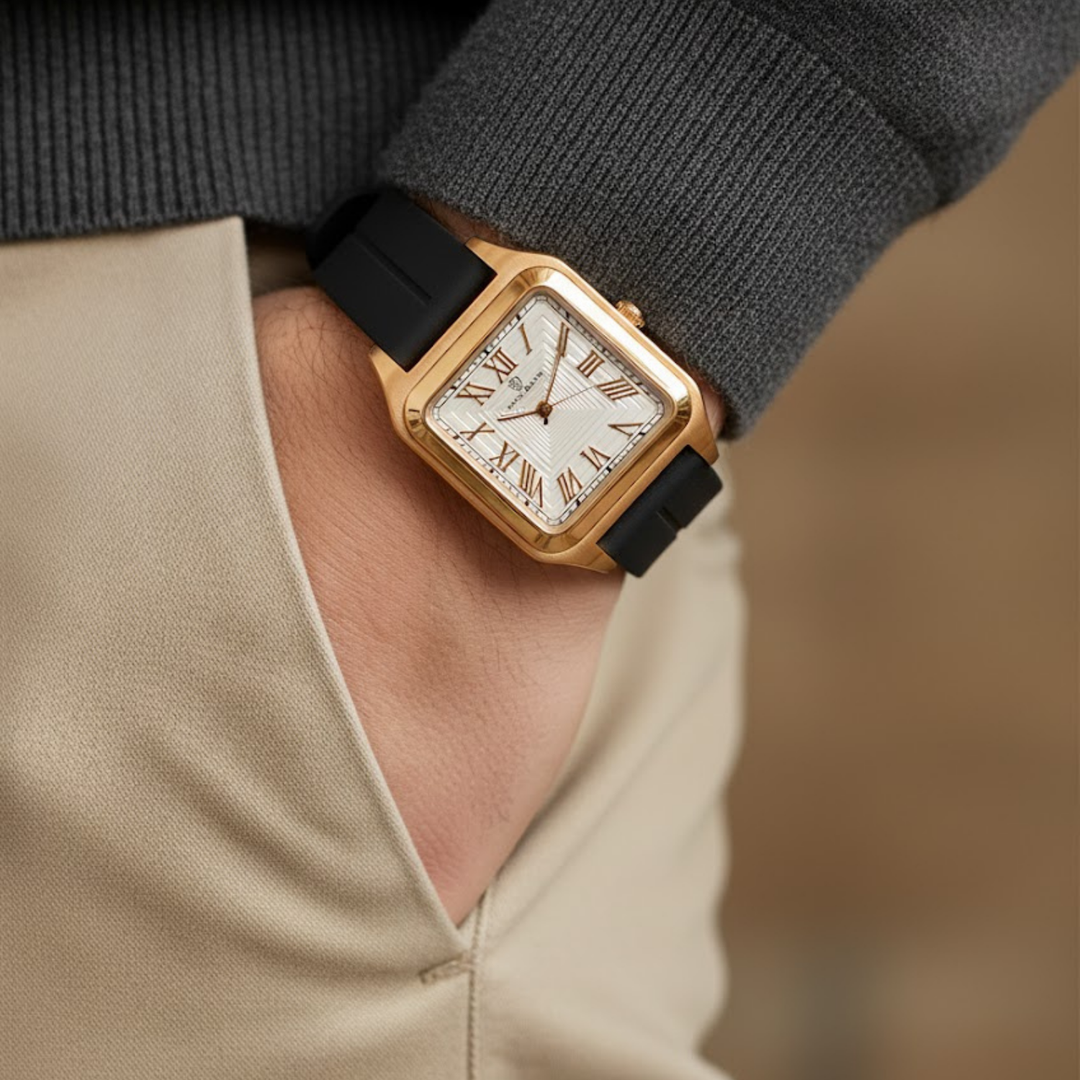 Pearl White Square Magnetic Analog