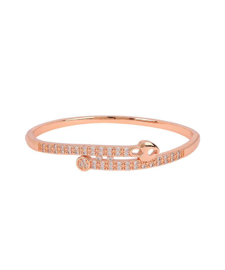Sansi Mayo Women’s Watch, Bangle & Ring Gift Set — Gold Stainless Steel with Light Pink Dial & Crystal Egyptian Stone