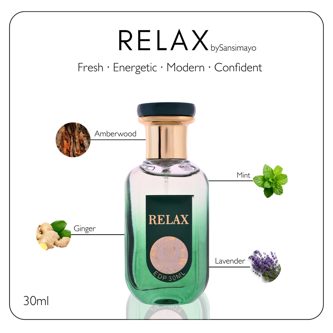 Relax ZRA Fragrance For Men - Green Edition