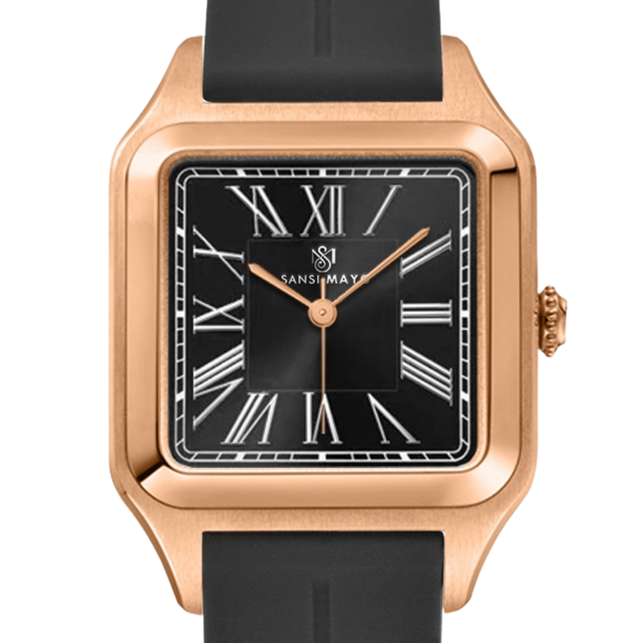 Azure Blue Square Analog