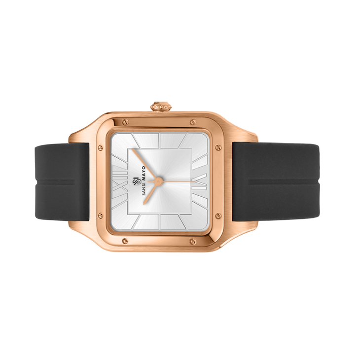 Arctic White Square Analog