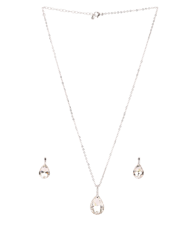 Sansi Mayo Women’s Watch & Jewellery Gift Set — Silver with Light Pink Dial & Egyptian Stone