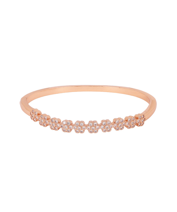 Sansi Mayo Women’s Watch, Bangle & Ring Gift Set — Rose Gold Round Dial with Crystal Egyptian Stone