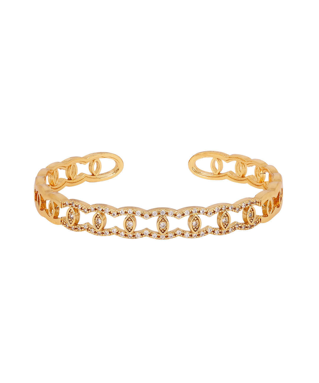 Sansimayo Women’s Rose Gold Watch with Bangle & Ring Set – Crystal Egyptian Stone