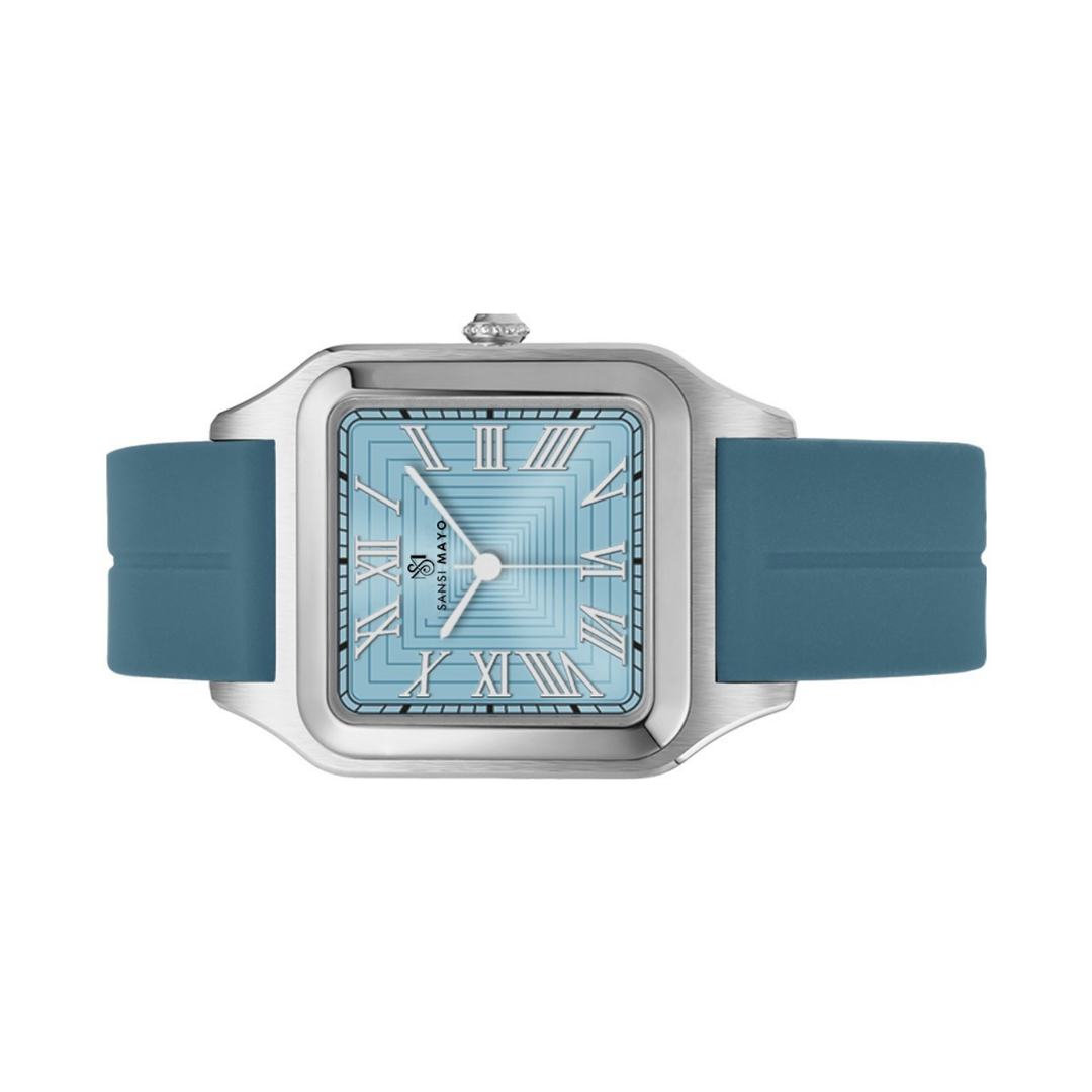Sky Blue Square Magnetic Analog