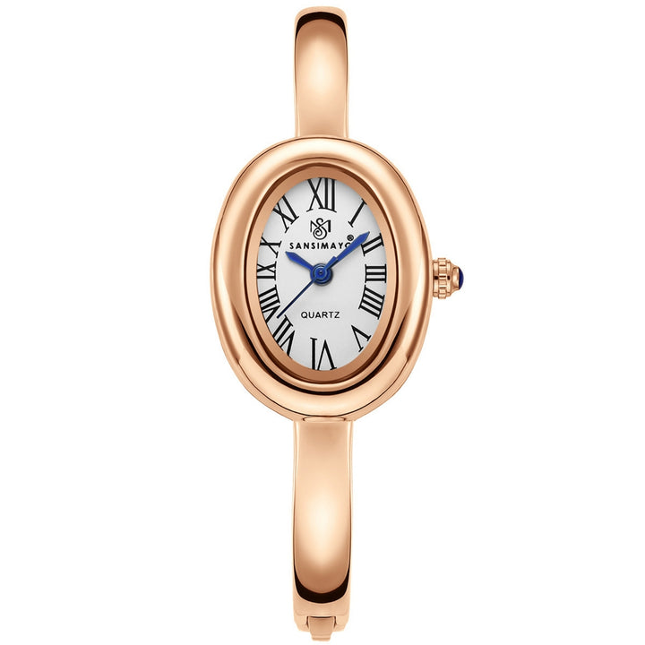 Sansi Mayo Minari Watch — Rose Gold Stainless Steel (White Dial)