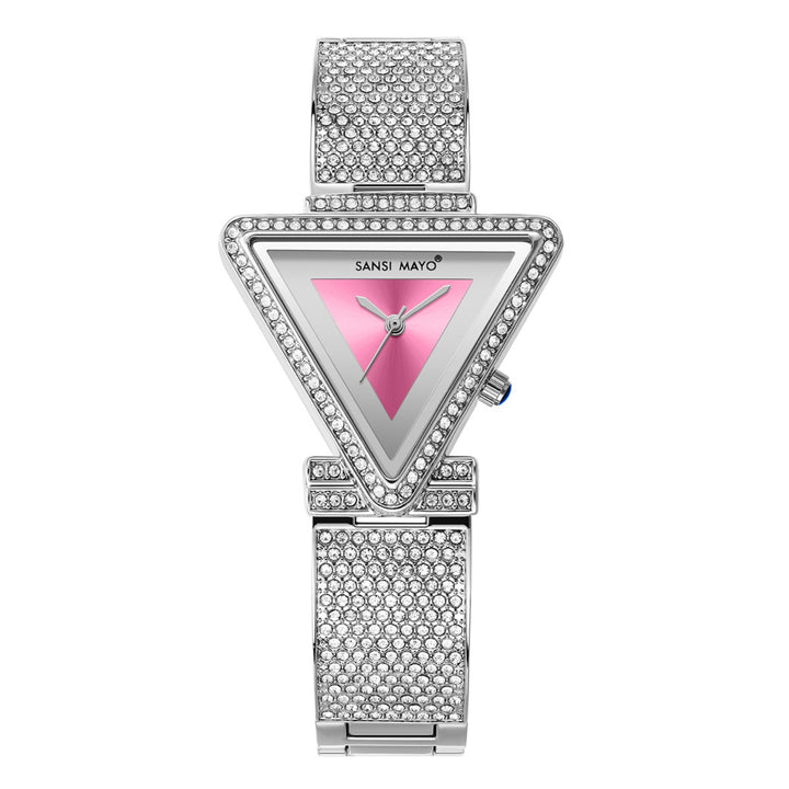 Dina Dark Pink Triangle Dial Women’s Watch