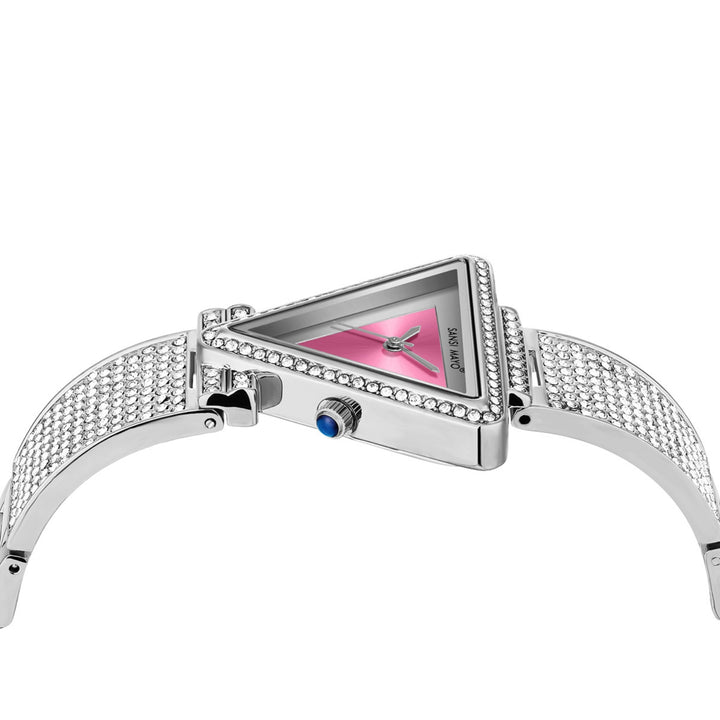 Dina Dark Pink Triangle Dial Women’s Watch