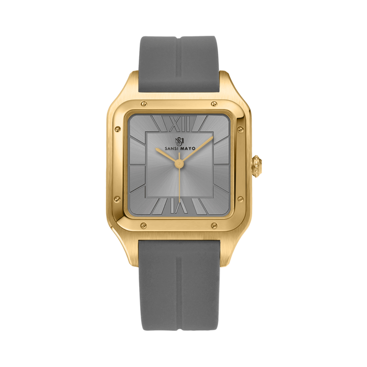 Graphite Grey Square Analog