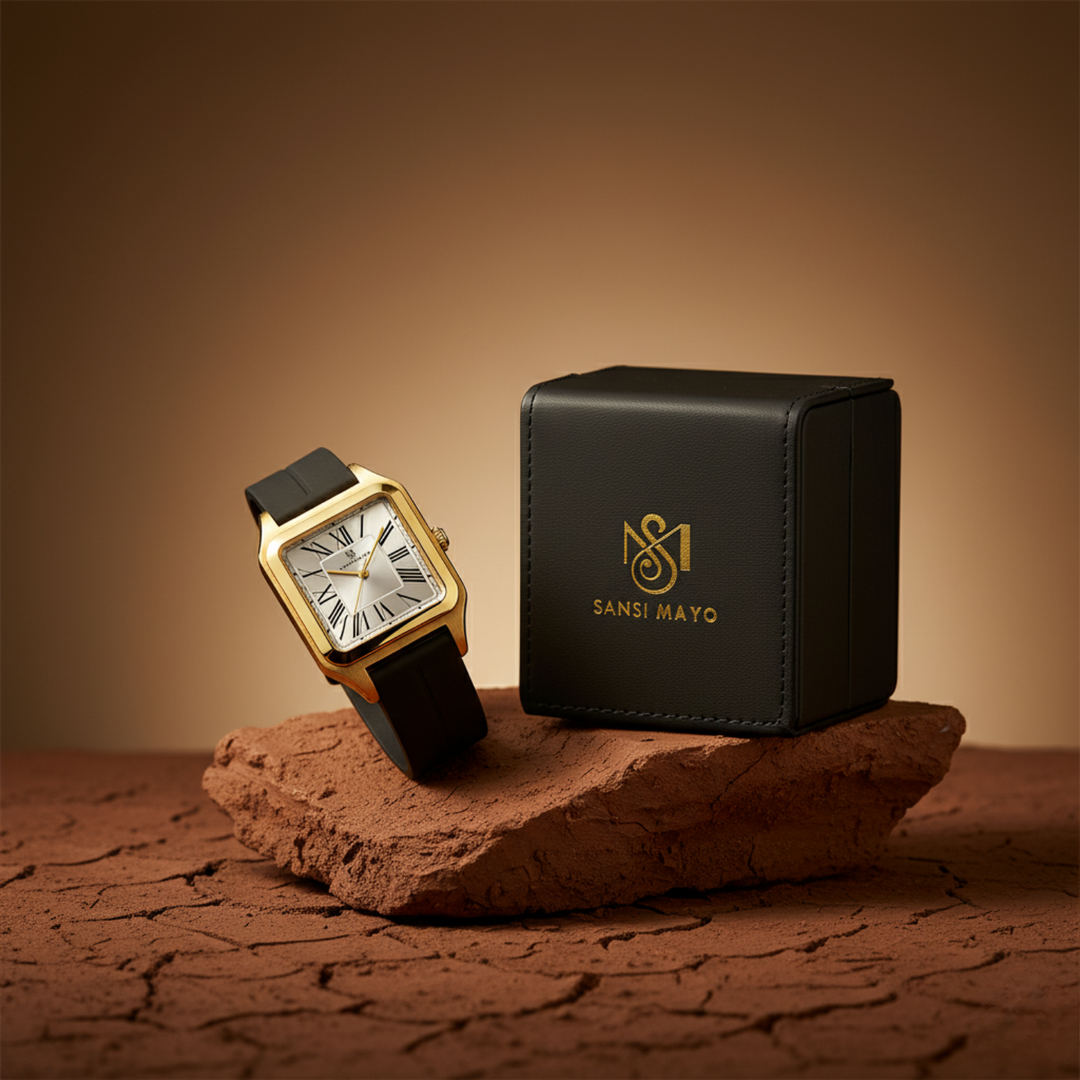 Pearl White Square Analog