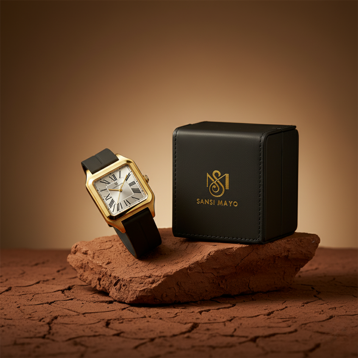 Pearl White Square Analog