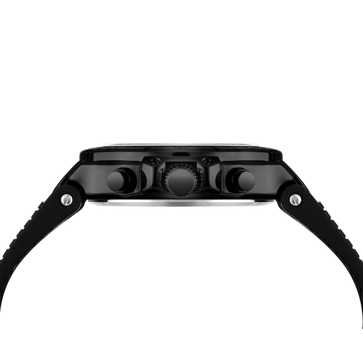 Romano All-Black Men’s Watch — Black Dial, Black Silicone Strap