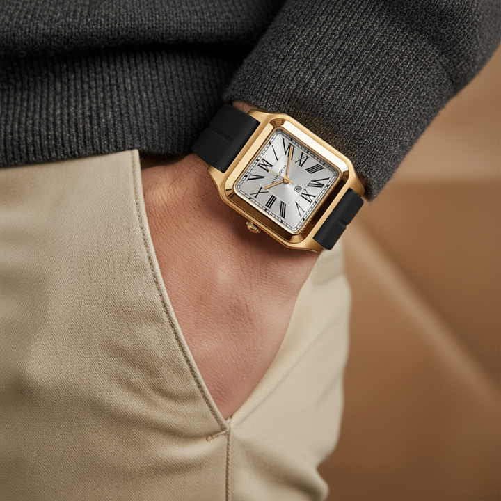 Pearl White Square Analog