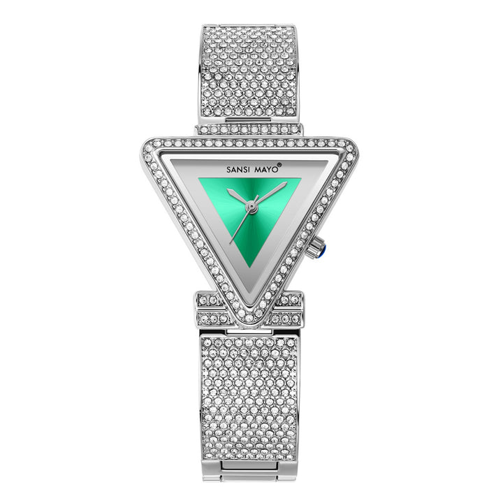 Dina Green Triangle Dial Women’s Watch