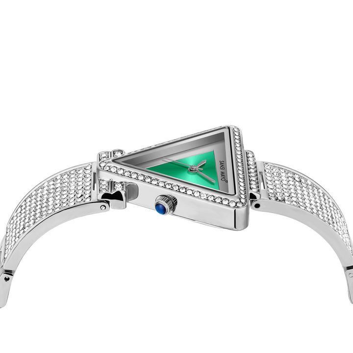 Dina Green Triangle Dial Women’s Watch