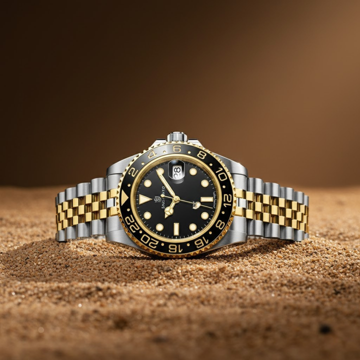 Black Silver Steel Analog