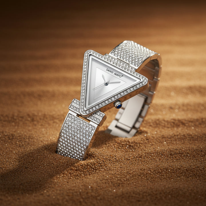 Dina Grey Triangle Dial Women’s Watch