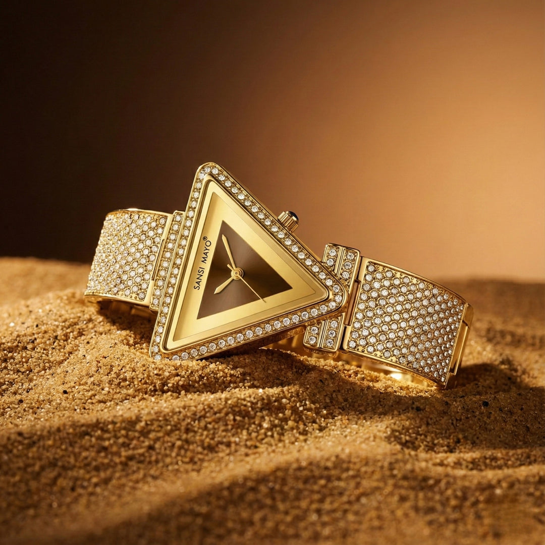 Dina Brown Triangle Dial Women’s Watch