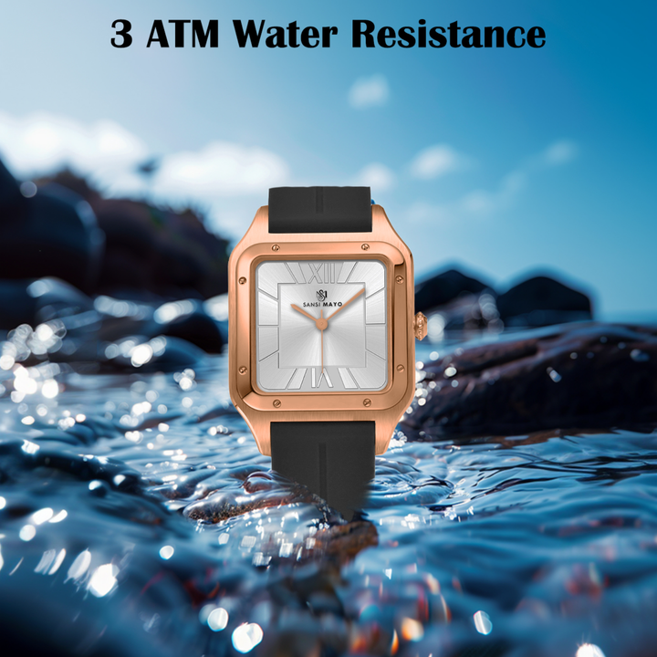 Arctic White Square Analog