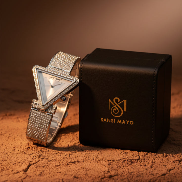 Dina Grey Triangle Dial Women’s Watch