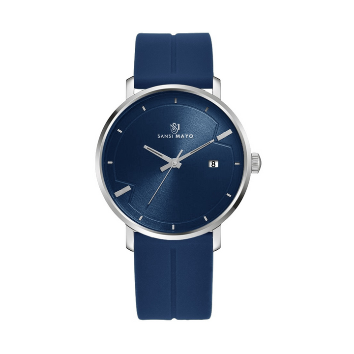 Navy Blue Magnetic Lock Analog