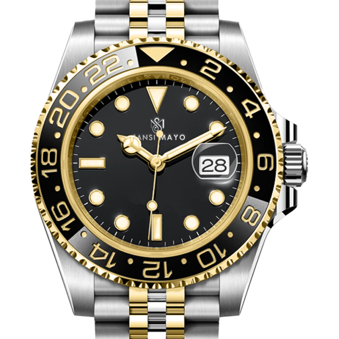 Black Silver Steel Analog