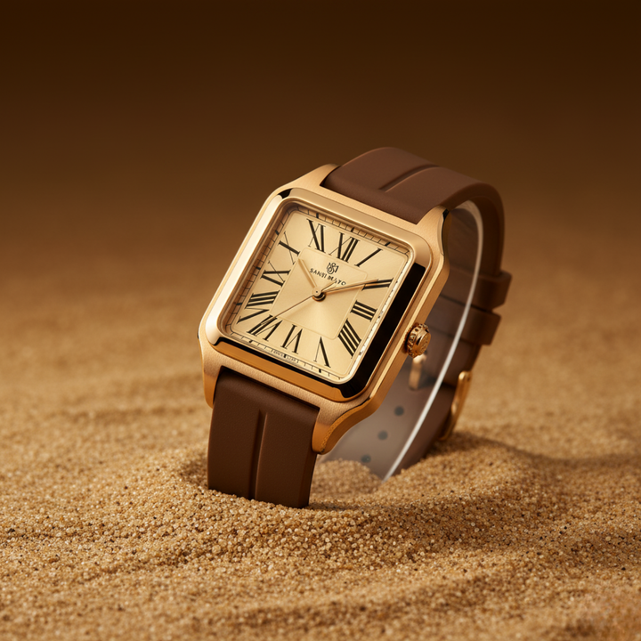 Luxe Gold Square Analog