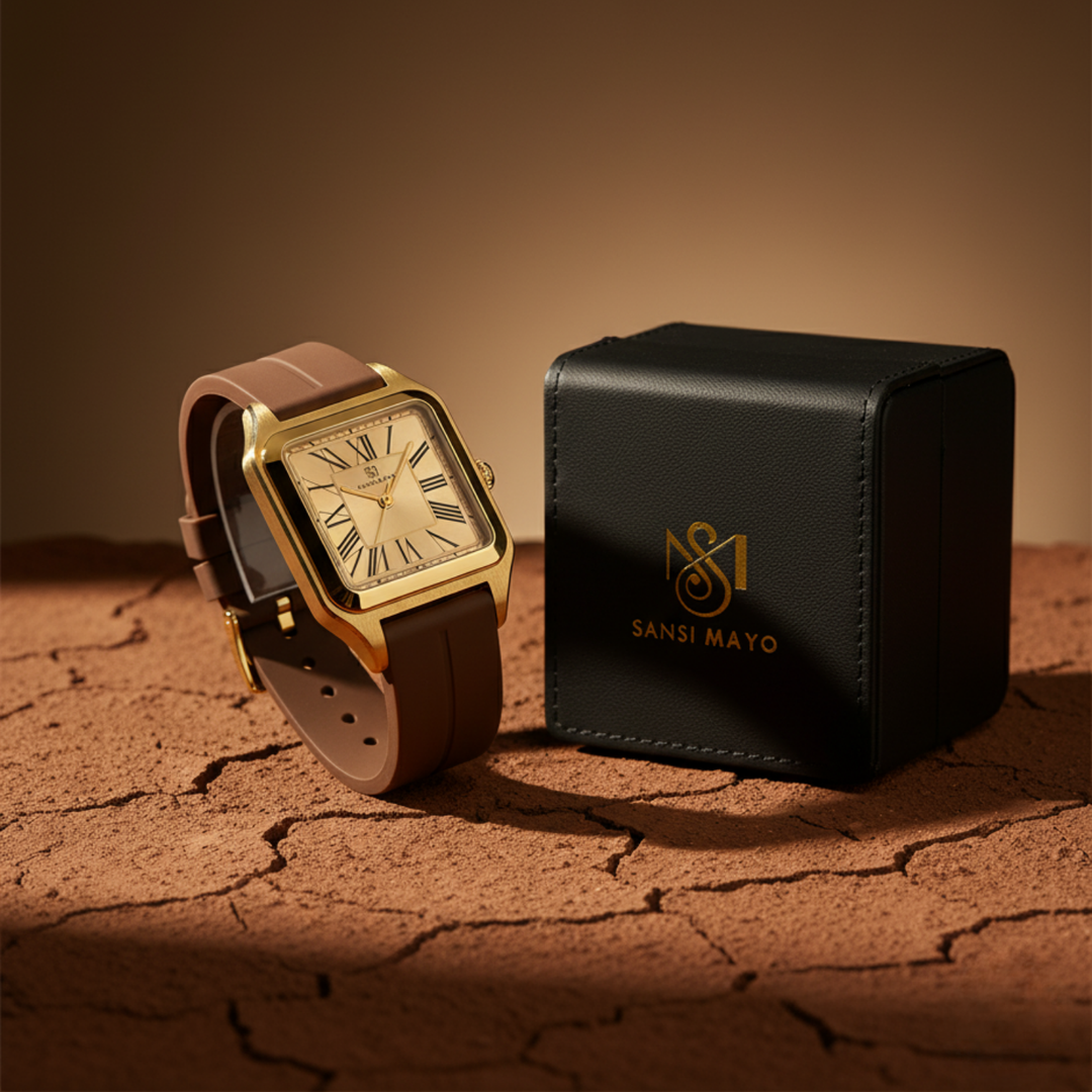 Luxe Gold Square Analog