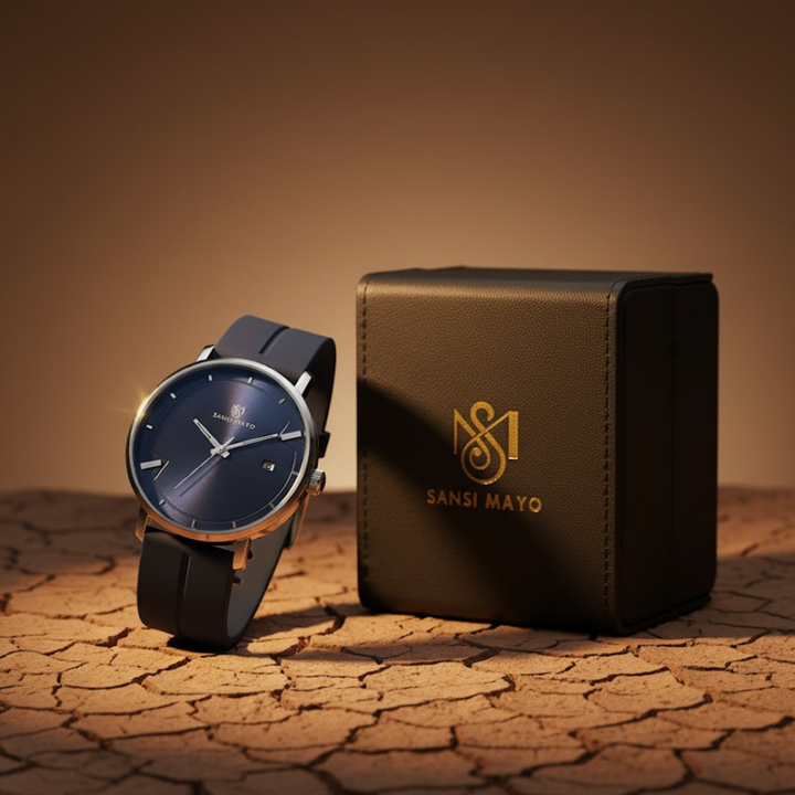 Navy Blue Magnetic Lock Analog