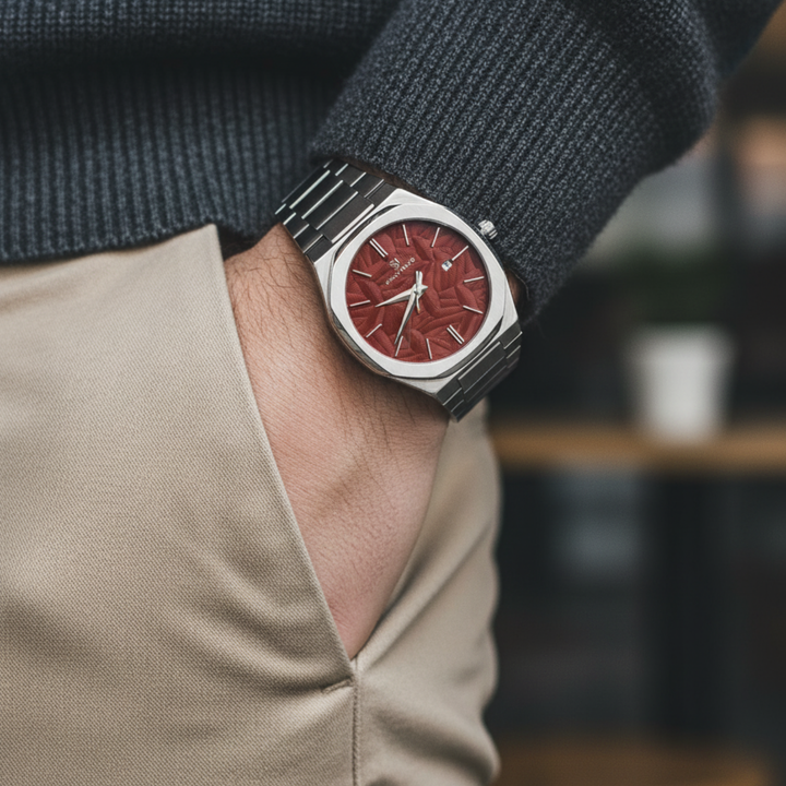 Crimson Maroon Two-Tone Analog
