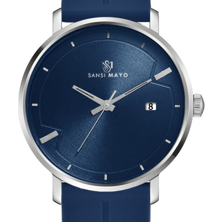 Navy Blue Magnetic Lock Analog