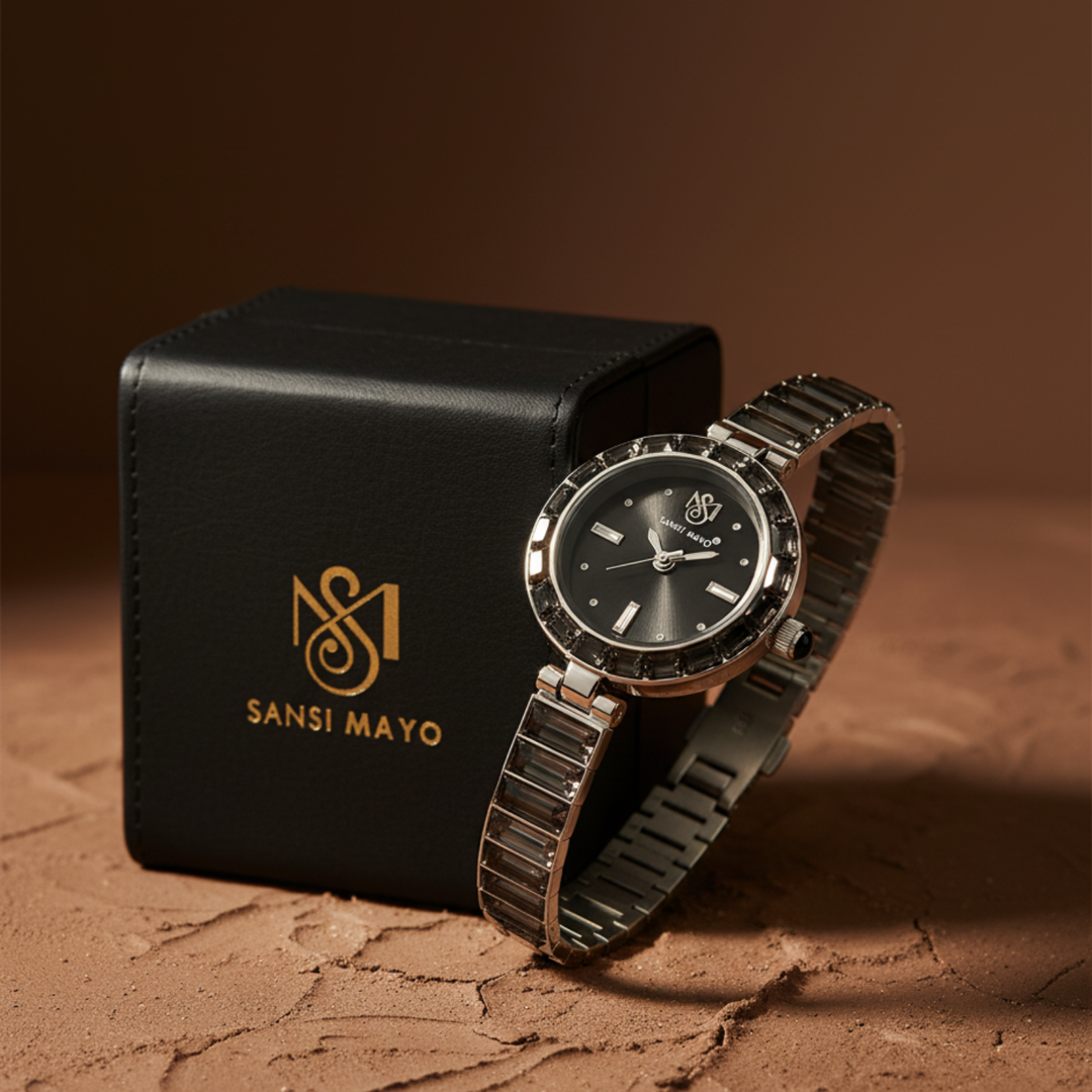 Egyptian Stone Edition (Black Dial, silver)