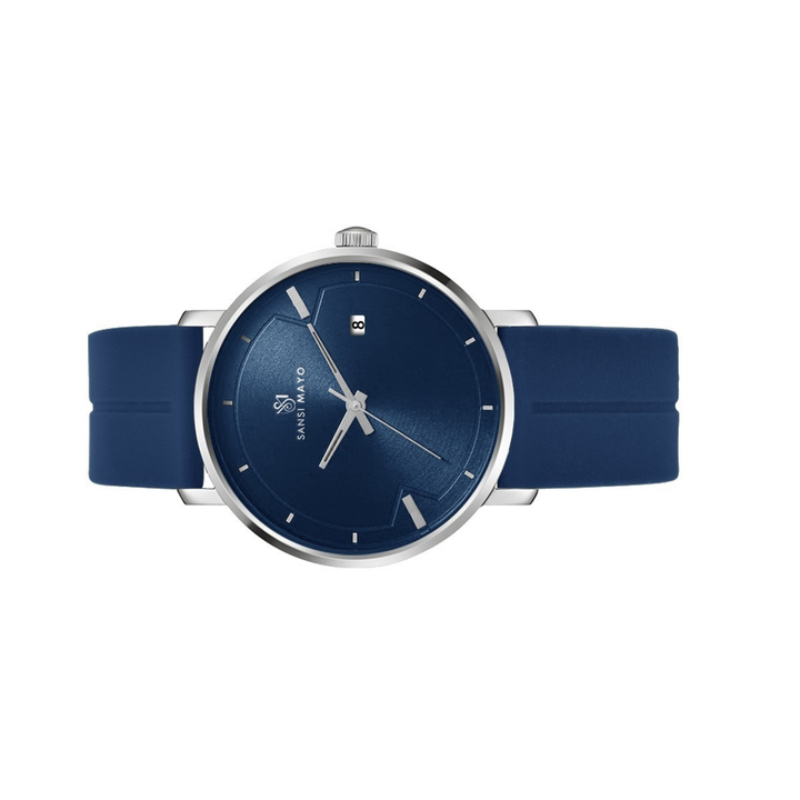 Navy Blue Magnetic Lock Analog