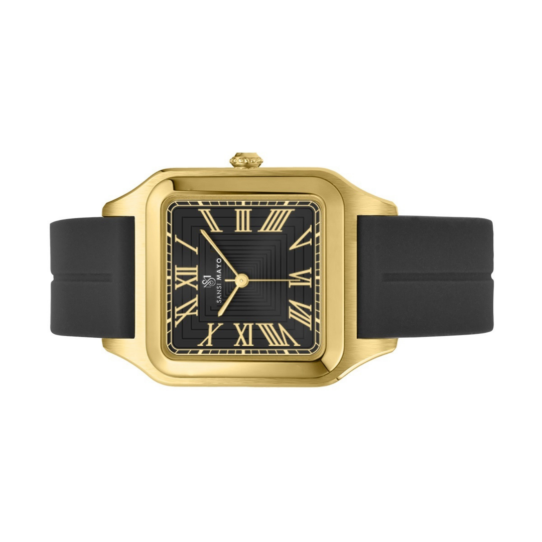 Obsidian Black Square Magnetic Analog