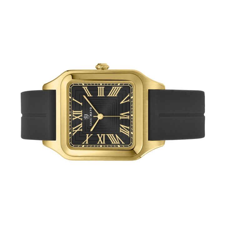 Obsidian Black Square Magnetic Analog