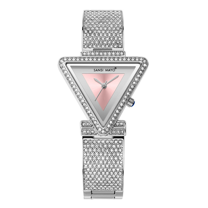 Dina Light Pink Triangle Dial Women’s Watch