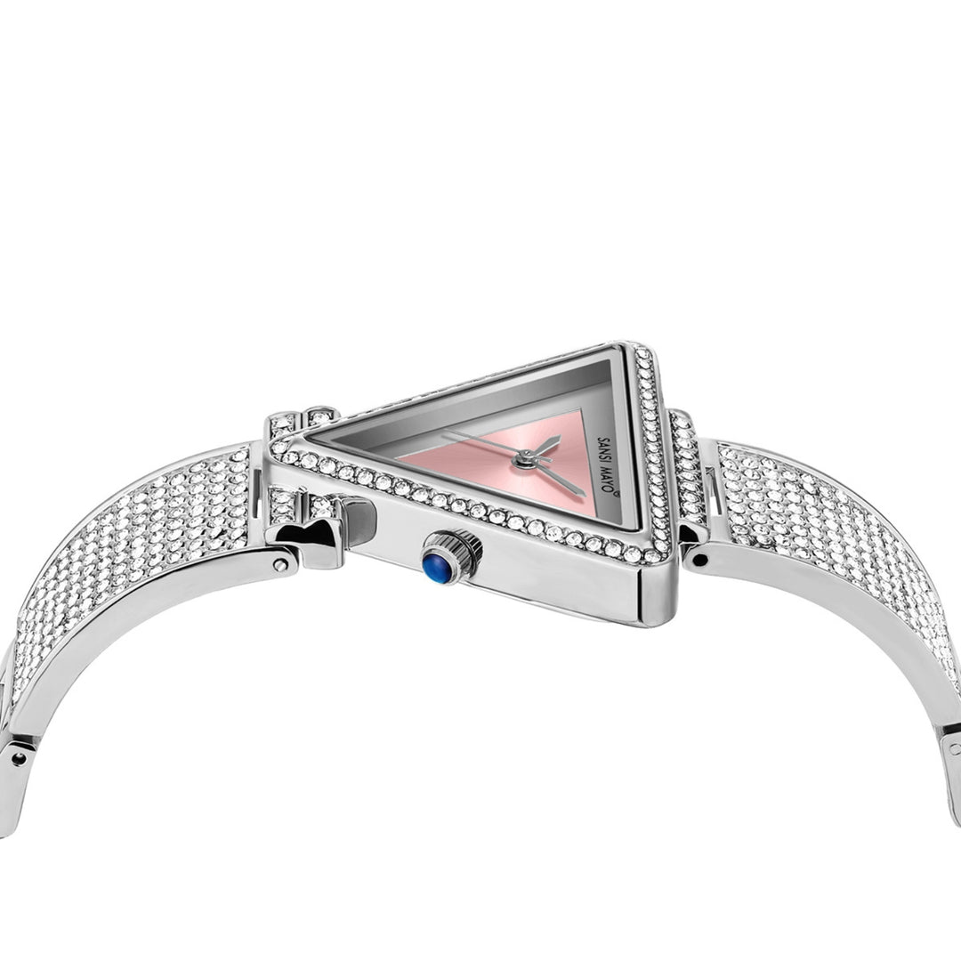 Dina Light Pink Triangle Dial Women’s Watch