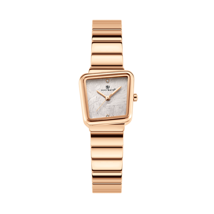 Square Case Edition (Rose Gold, White Dial)