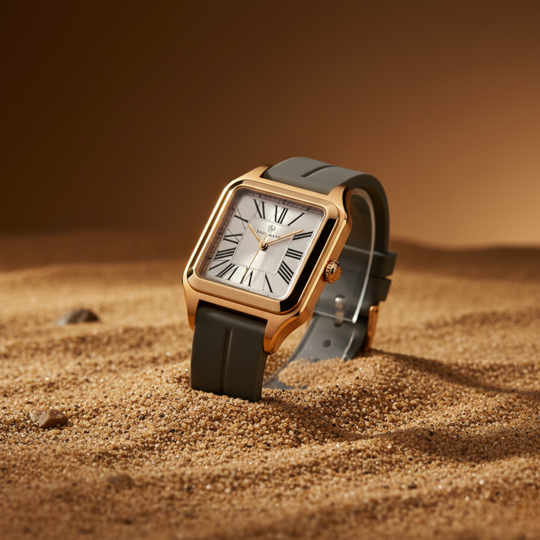 Graphite Grey Square Analog