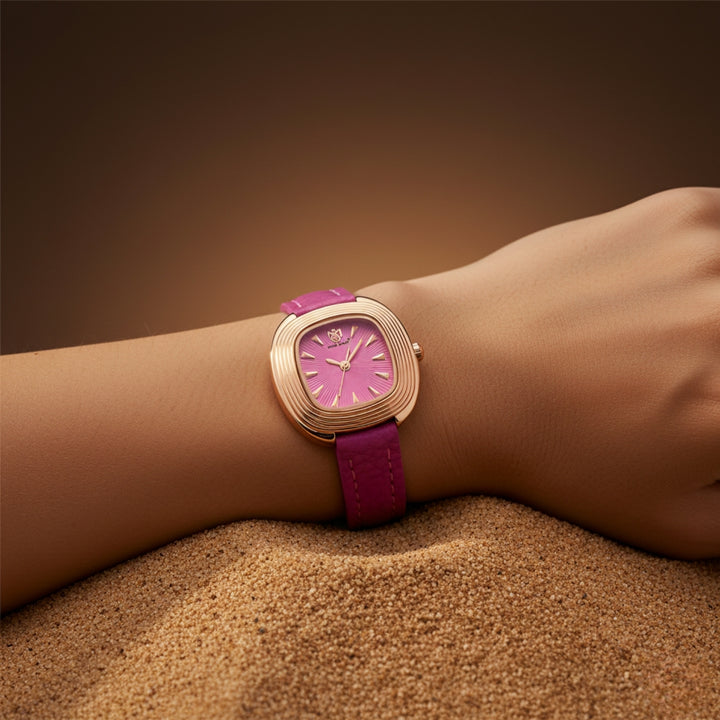 Verona Dark Pink Rose Gold WomenÕs Watch